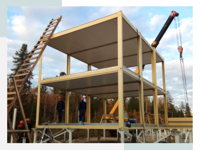 Строительство модульных здания Усолье-Сибирское