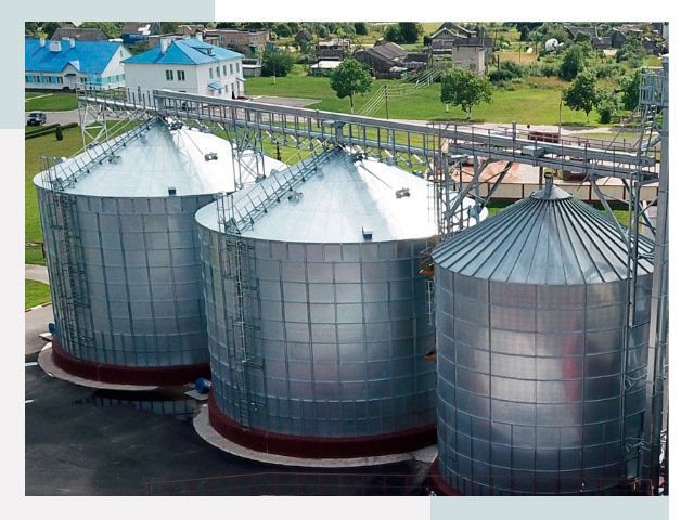 Металлические силосы в Усолье-Сибирском