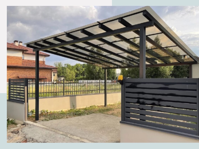 Металлические навесы в Усолье-Сибирское от 619 руб. за м²